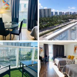 Departamento sobre la Playa con vista a la Collins Ave