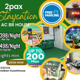 Montalban GuestHouse 1 AC Bedroom 200mbps FREE Netflix Parking Videoke Cook