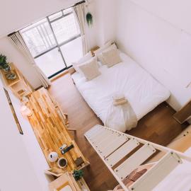 New! Top 7th floor 702 Japandi loft in Prime Location