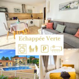 L'échappée verte - T2 - Confort -Piscine - Tennis- Parking - Climatisation - SudSéjourConciergerie