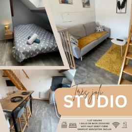 Studio mezzanine - 5 min gare et centre - Parking gratuit