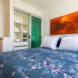 Studio Beira Lago no Premier Residence UH 215 Bloco 4 - Acesso ao LakeSide - Garagem, Academia, Piscina Aquecida, Sauna - 6 min da Esplanada - By Hospede Fácil
