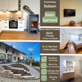 Kamin-Apartment Bodanum mit eigener Terrasse - naturnahe Ortsrandlage - VDSL - 10 min zum Nürburgring