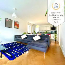 BnGo I Le Spacieux I 12 personnes, 5 chambres, 2 salles de bain, parking privé, wc séparé, wifi