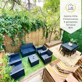 BnGo I Maison Mimosa I Jardin, 3 chambres, 9 personnes