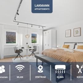 1-2 Personen - Fahrradgarage - Küche - Zentrum - WLAN - Klima