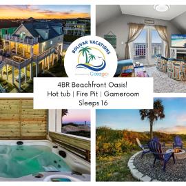 Seahaven Beachfront Oasis! HotTub, Gameroom, Firepit! Seahaven by Bolivar Vacations, hotel in Port Bolivar