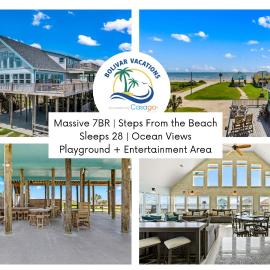 Walk to Sea! Spacious Beachfront w 7BR! Sleeps 28! โรงแรมในGilchrist