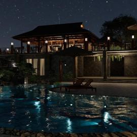 Phố Núi Tú Lệ Retreat onsen & spa، فندق في Văn Chấn