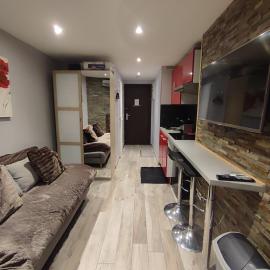 Studio les 2 Alpes au Village 1800m-Commerces et télésiège à 50m-Retour ski au pied, hotel in Les Deux Alpes