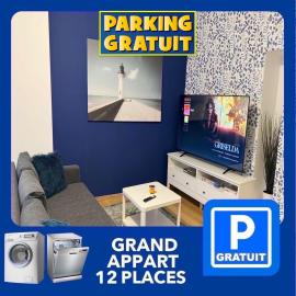 24 CHIC & COSY GRAND APPART 88m2 PARKING GRATUIT HYPERCENTRE NETFLIX