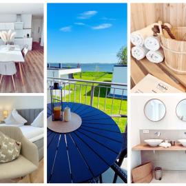 Seeliebe Apartments - Seeblick, Parkplatz, teilweise private Sauna, WLAN