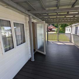 Chalet Kegelrobbe mir riesiger überdachter Terrasse am Kransburger See 544