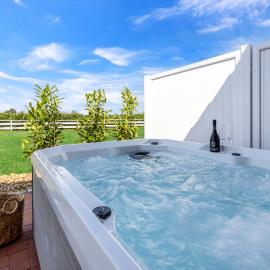 Wellness- Doppelhaushälfte "Meer" eingezäunt 130m, hotel u gradu 'Fehmarn'