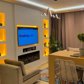 N28 3 Bedrooms & Private Gym just walking to Stade Moulay Abdellah