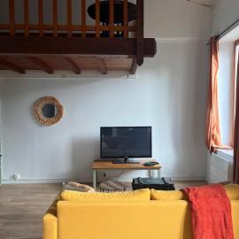 Studio with mezzanine