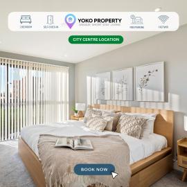 Stunning Apartment • City Centre • Self-Check-In • Fast WiFi • Smart TV • Communal Terrace