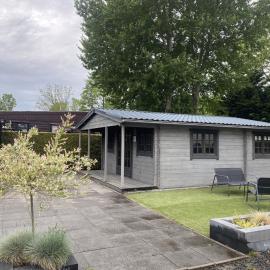 Cabin in Tzummarum with Pool and Tennis Court