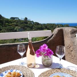 Bel appartement climatisé vue mer Les Mas de Gigaro