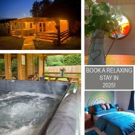 Crafter's Retreat luxury cabin on the Norfolk Cambridgeshire border, viešbutis mieste Upwell