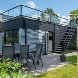 Lifestyle Cube mit Dachterrasse Meerblick und Strand