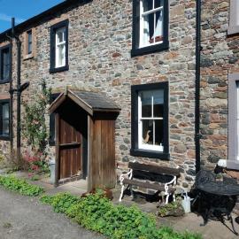 Rose cottage on the peaceful solway coast