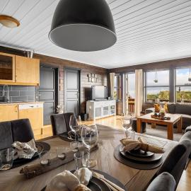 Lovely apartment with amazing view and sauna, khách sạn ở Skulestadmo