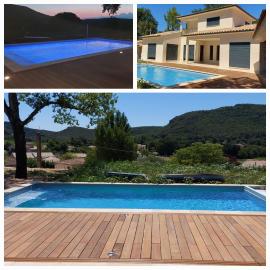 Provence, Uzès, villa climatisée 8 pers avec piscine privée