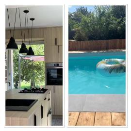 Jolie maison cosy, grand jardin, en bordure de la Via Fluvia