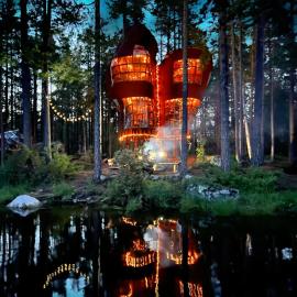 Haven Islands incredible treehouse on private island, Hotel in Torrflonäs