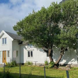 Traditional house at Unstad, hotel a Bøstad