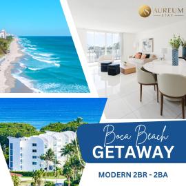 Beachside Modern 2BR 2BA, hotel i Boca Raton