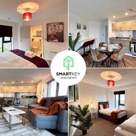 Executive 2 Bed 2 Bath Central Woking Flat with Free Parking โรงแรมในHorsell