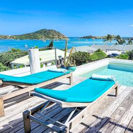 Ancre Bleue, charming villa with a stunning view of Pinel Island, 3 bedrooms, 3 bathrooms