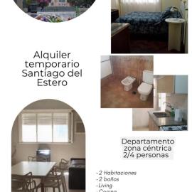 Departamento céntrico frente a plaza Libertad precio por persona hasta 4