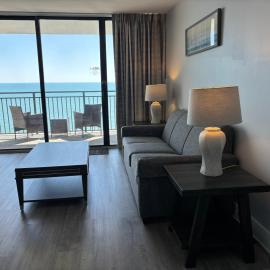 Scenic Views from the balcony at Ocean Forest Plaza Condos