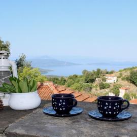 Dream Home with Magic View in Lafkos, hotel di Lafkos