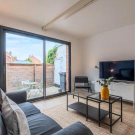 Maisonette 2 chambres avec cour, proche tram, hotel a Mouvaux