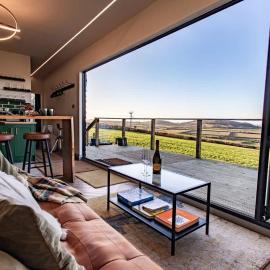 Contemporary Container with hot tub