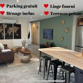 Maison calme avec terrasse-garage centre ville D, hôtel à Dijon