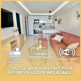 Vue Mer, Terrasse & Piscine - free parking - Monaco