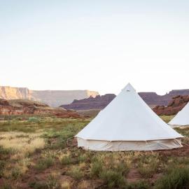 Glamping Queen Tent At Private Riverside Ranch, hotel in Moab