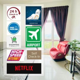 Mesahill Studio King With Massage Chair Above Shopping Mall, Cinema & Bowling, 5 Minutes to USIM, Nilai - 24H Self and Easy Check In