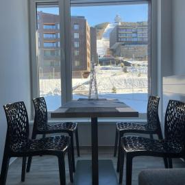 Apartment with a view of the ski slope