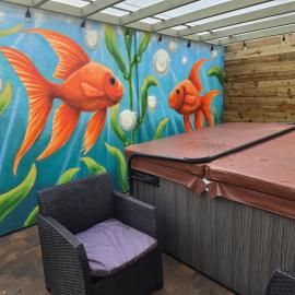 Eden Rose Cottage hot-tub jacuzzi morecambe-bay, hotel u gradu Morkem