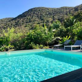Villa Bambou, vue mer, panorama sur la baie des Saintes, Hotel in Terre-de-Bas