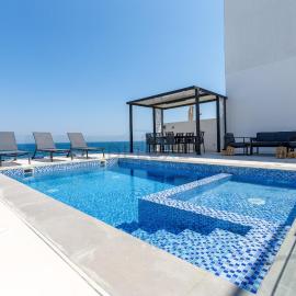 Sea-Facing 4BR Villa with Two Assistant Room, Heated Pool and Barbecue Space, Al Dana Island, Fujairah by Deluxe Holiday Homes
