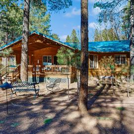 Fire Pit + Yard: Woodsy Retreat Near Woodland Lake, hotel u gradu Indian Pine