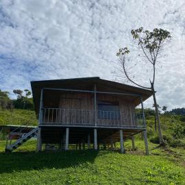 Cabaña con vista al mar y al bosque en Platanillo,Baru, hotel Platanillóban