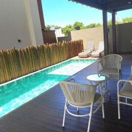 Charme da Lagoa Aruá, piscina e churrasqueira privativas